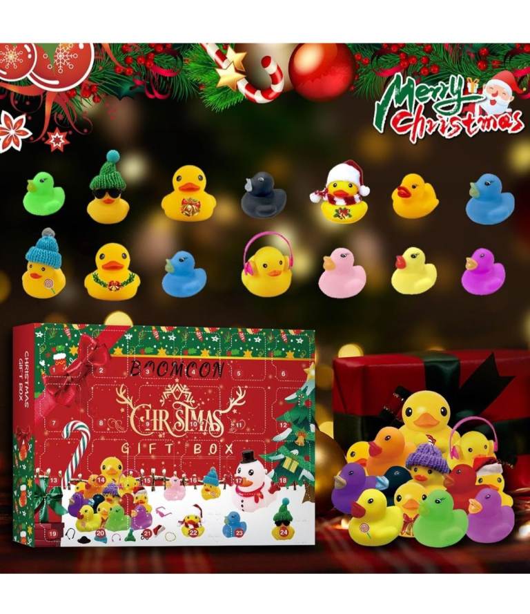 Bnib 24 windows advent calendar with rubber ducks