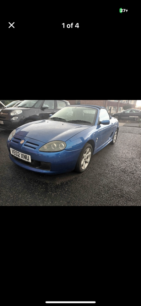 MGTF 1.8 Convertible, Semi-Auto/also has flappy paddle control’s 68k low mileage FSH 12 month mot