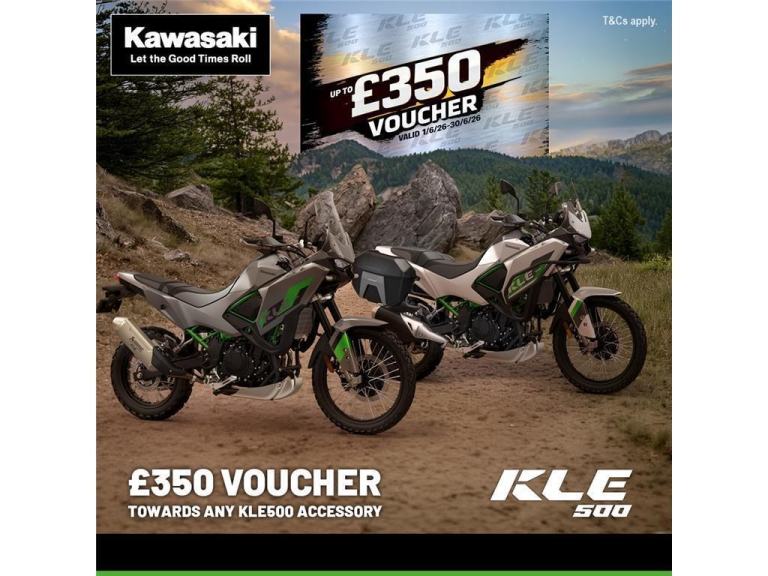 2026 Kawasaki KLE500, Now with 350 voucher towards accessories