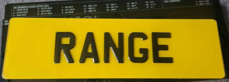 All Styles Number Plates – From £15