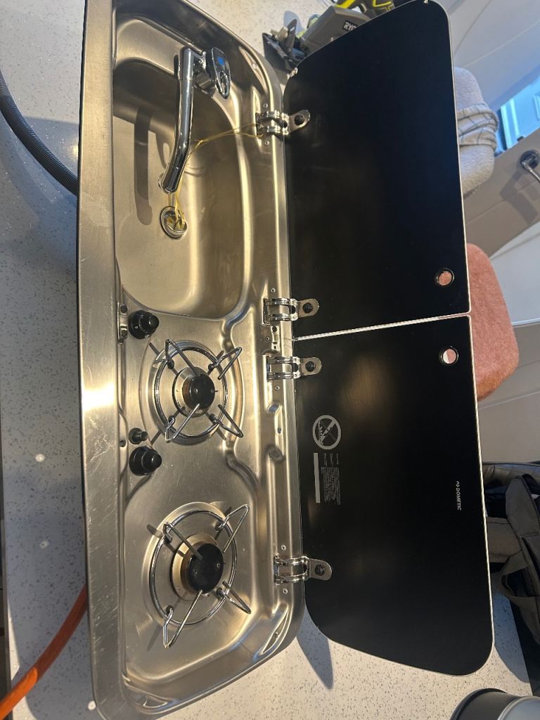 Camper van cooker sink 