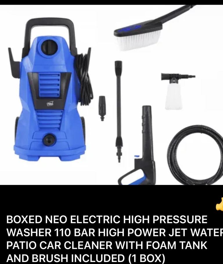 NEO Electric High Pressure Washer 110 Bar – New