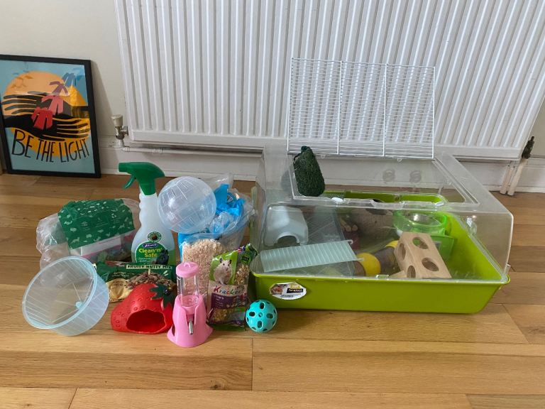 Hamster cage and accessories 