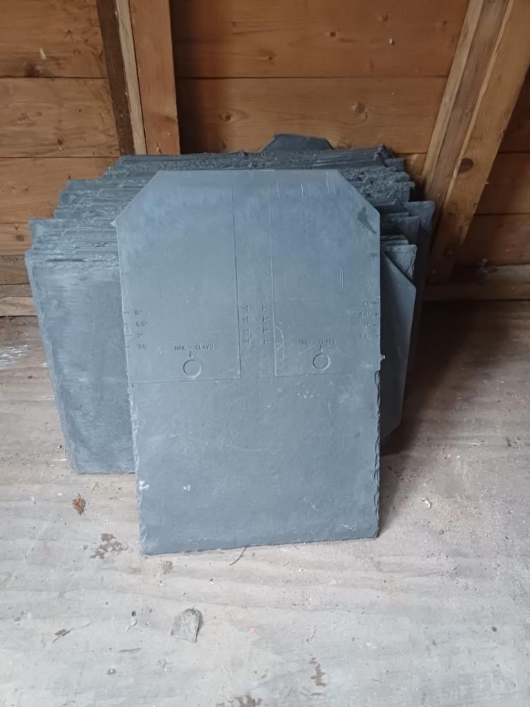 REDUCED - New Grey Lightweight Roofing Tiles - Large Stack Available