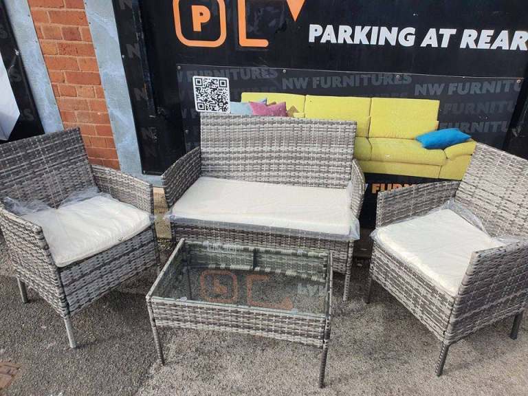 £199 Brand New Polyratten Garden Set 4 Piece