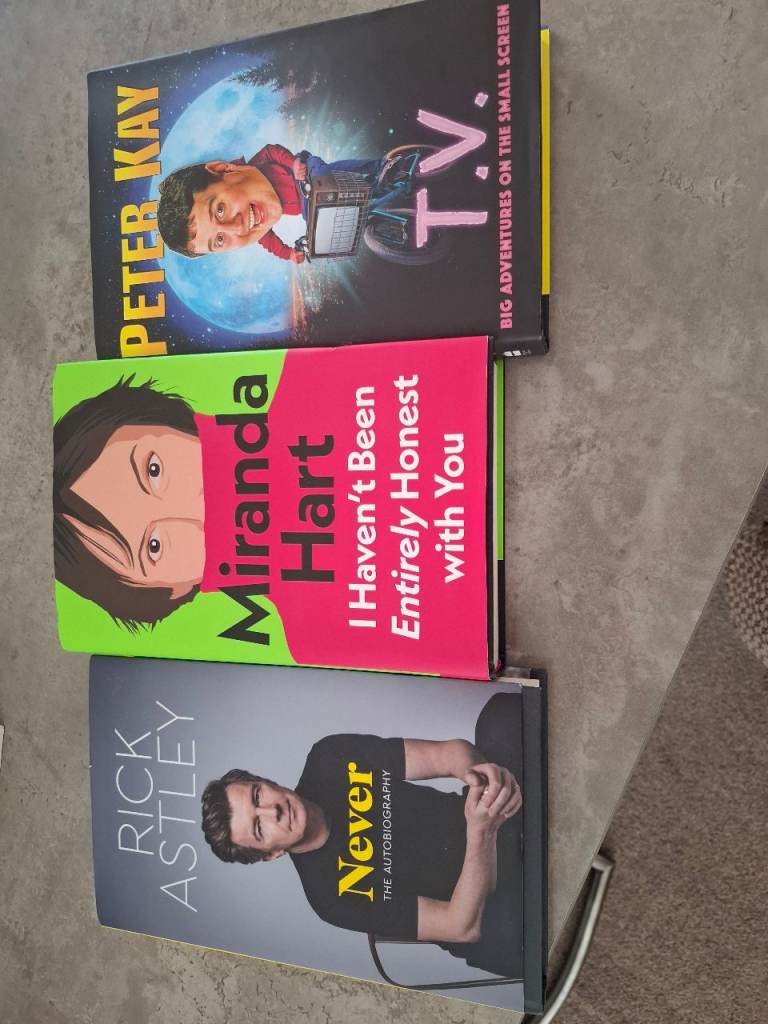 Celebrity Autobiographies: Peter Kay, Miranda Hart, Rick Astley