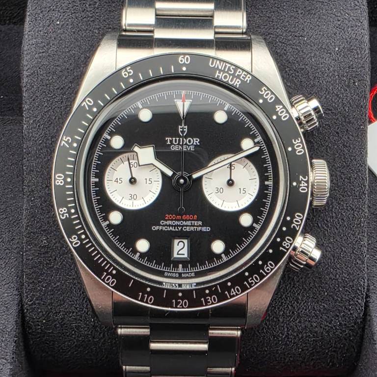 Tudor Black Bay Chrono Ref. M79360N – Black Dial, 2021, Full Set, Excellent Condition