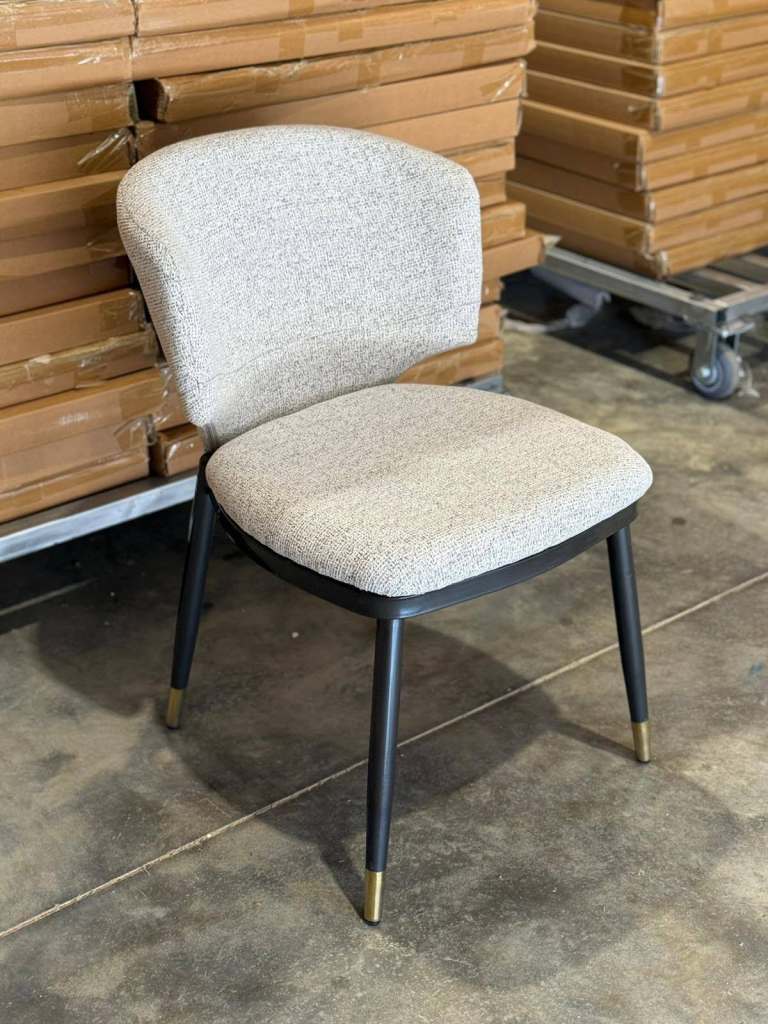 Modern Grey Fabric Restaurant Chairs – As Good As New