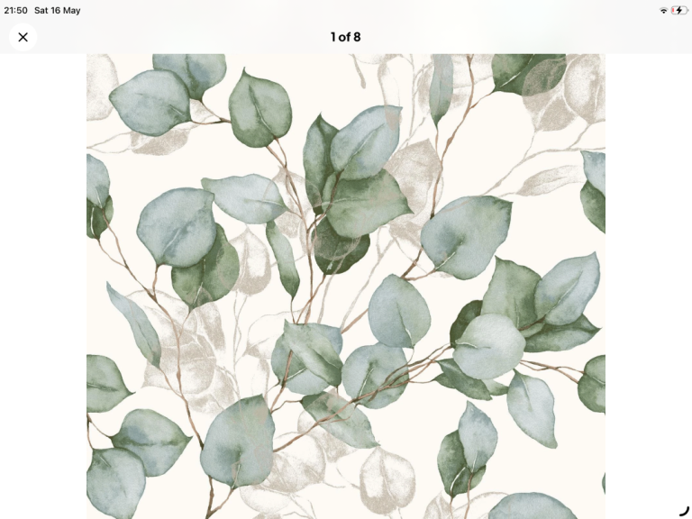 New Eucalyptus Leaf Wallpaper Rolls - Set of 3 £18