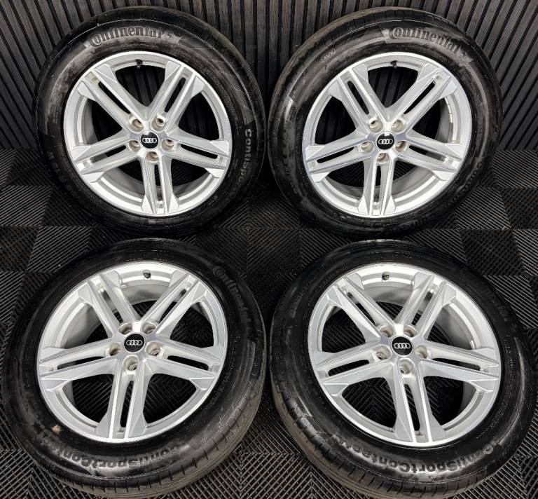 19'' GENUINE AUDI Q5 5 DOUBLE SPOKE S LINE ALLOY WHEELS TYRES ALLOYS