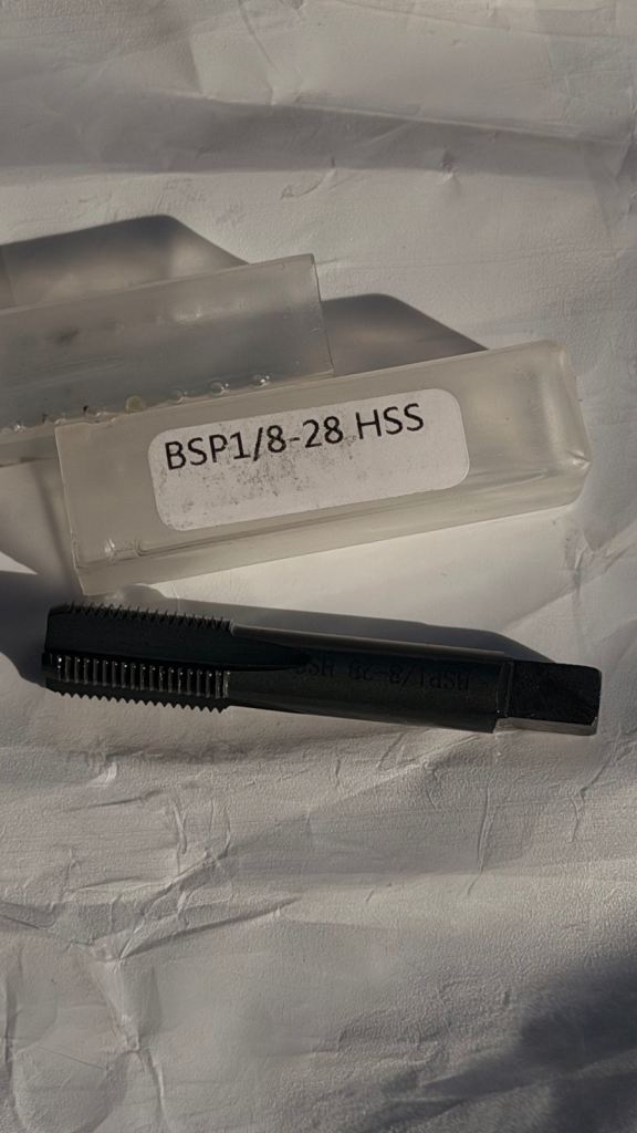 1/8" BSP G1/8-28 HSS Pipe Thread Second Tap Threading British Standard Pipe