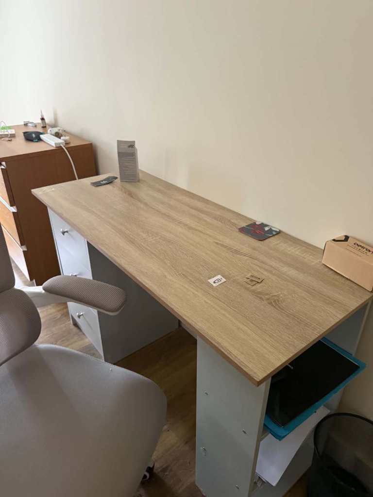 2 Desks with a Chair 