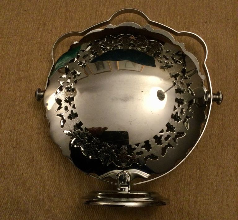 Vintage 3 Tier Chrome Cake Stand