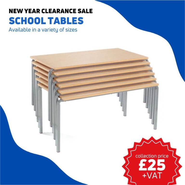 CLEARANCE SALE - School Tables - £25+VAT (Collection Only)