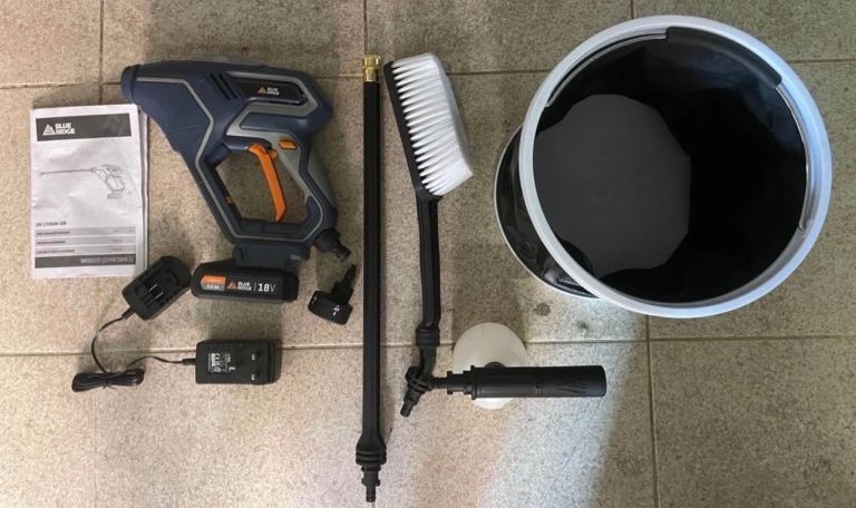 Blue Ridge 18v Cordless Portable Pressure Washer Cleaner, 2.0Ah 120 L/H BR8600