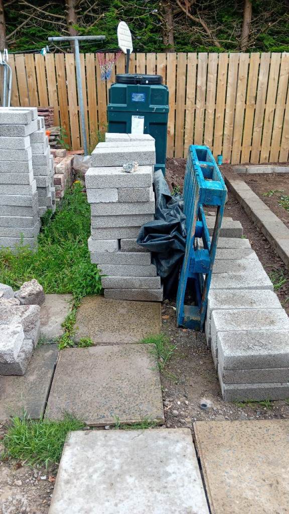 Concrete breeze blocks 