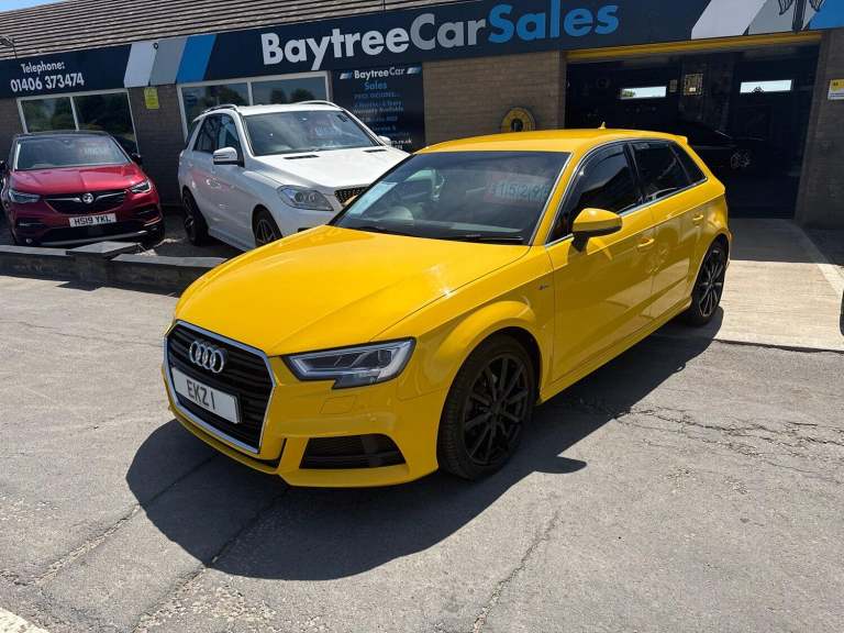 AUDI A3 1.4 TFSI CoD S line Yellow Manual Petrol 2016