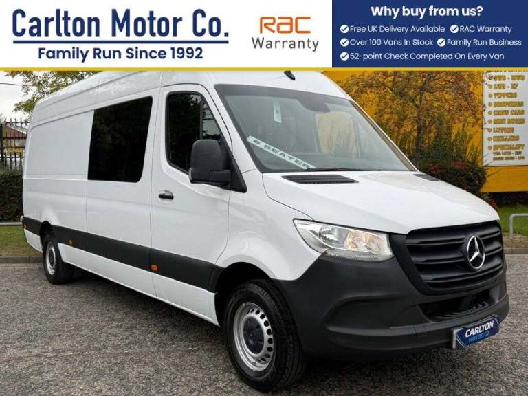 2022 Mercedes-Benz Sprinter 2.0 315 CDI Progressive [ Crew Cab ] Van Manual RWD L3 H2 Euro 6 (s/s...