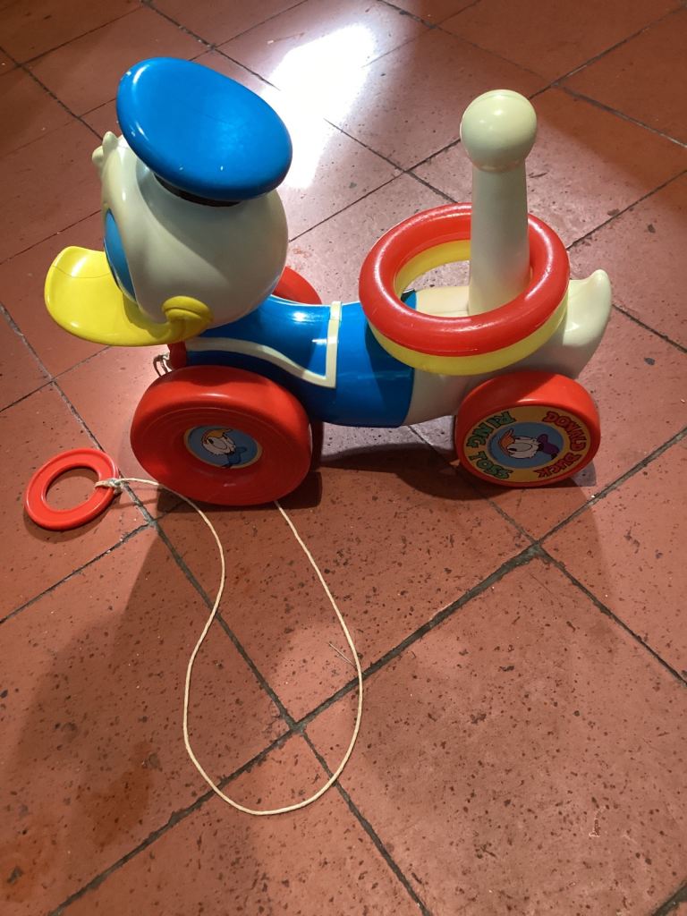 Vintage Donald Duck Ring Toss Toy