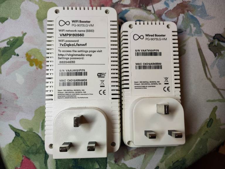 Virgin Wi-Fi Booster Kit PG-9072LG-VM and PG-9073LG-VM