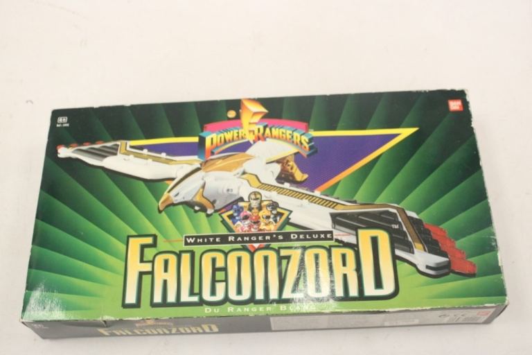 Collectable BANDAI - MMPR Power Rangers White Ranger's Deluxe Falconzord 1995 [BOXED]