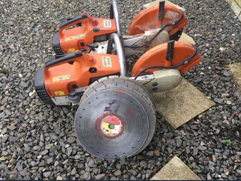 Stihl TS400 Stone saw diy builders bricky brickies tool