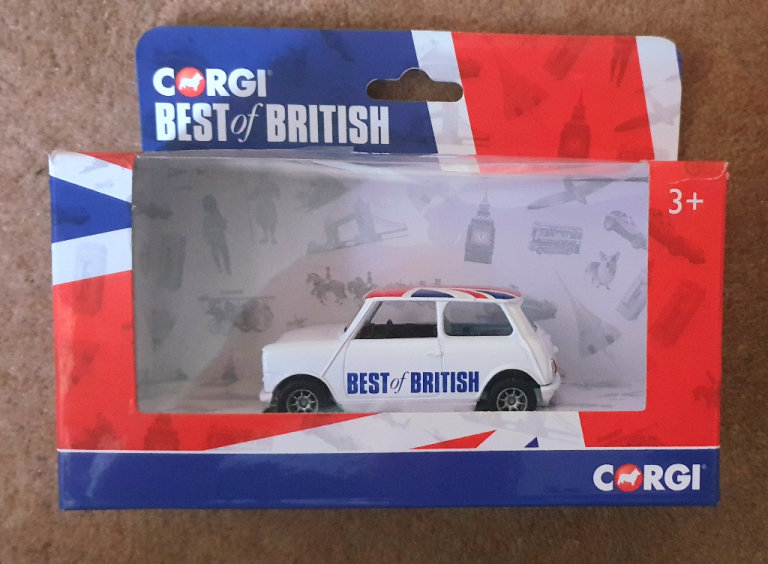 CORGI BEST OF BRITISH MINI DIE CAST IN WHITE CLASSIC COLLECTORS CAR 