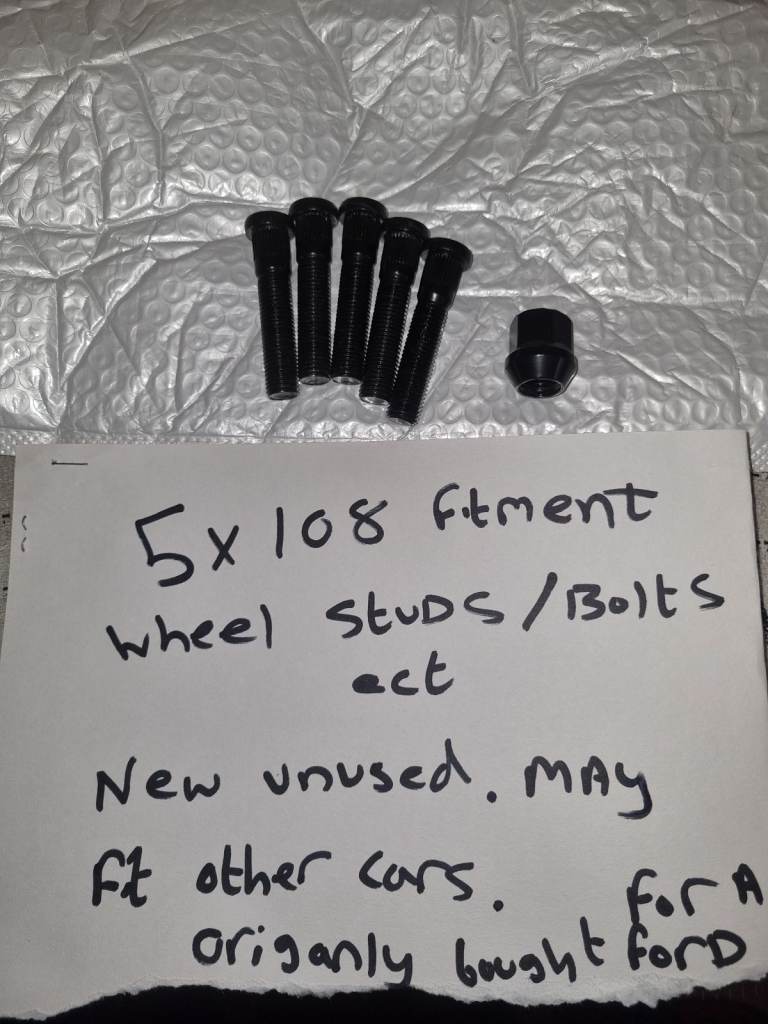5x108 Wheel Studs x5 Ford Fitment May Fit other Cars
