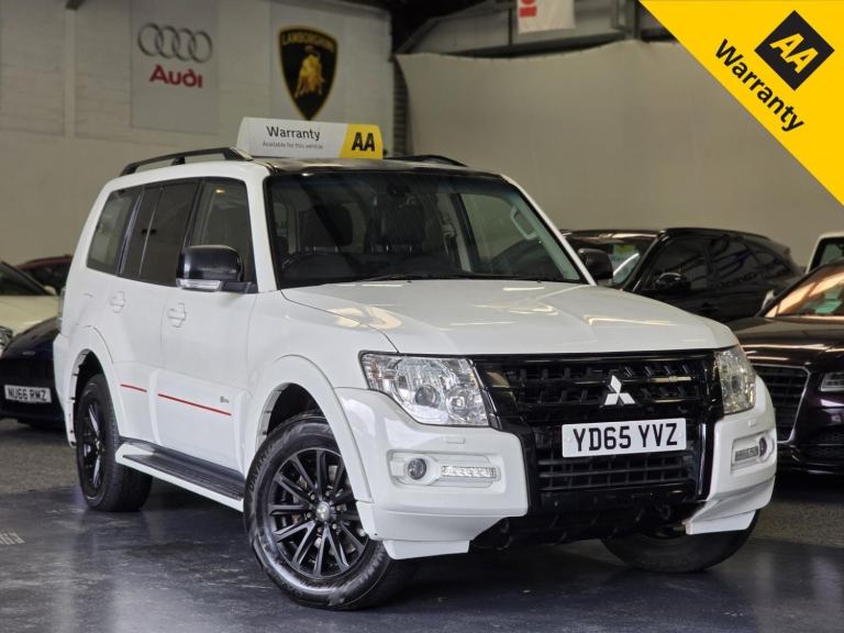 MITSUBISHI SHOGUN 3.2 DI-DC SG4 White Auto Diesel 2015+NAV+CAM+RED/BLACK LEATHER