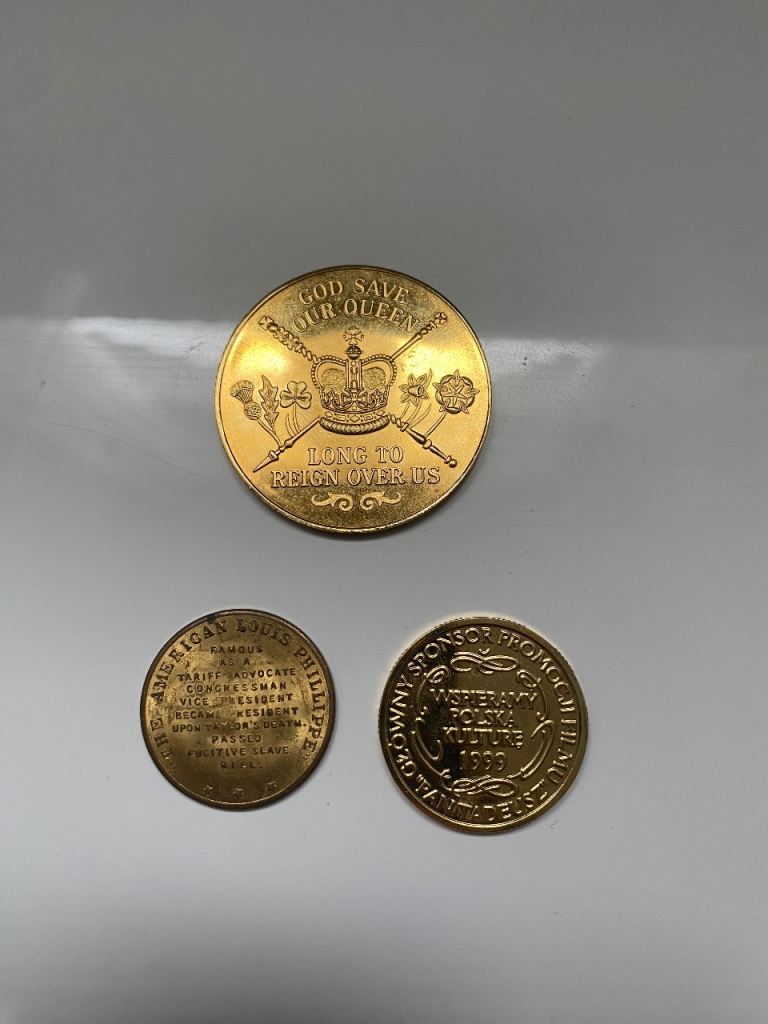 English, American and Polish Commemorative coins