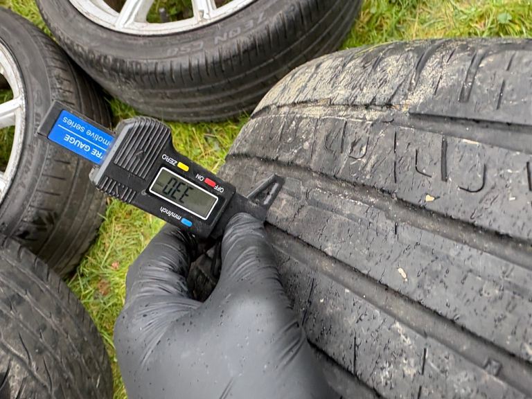 2011 Audi A1 8X - 17 Alloy Wheels with Tyres  - 8X0 601 025 Genuine Rims 17”