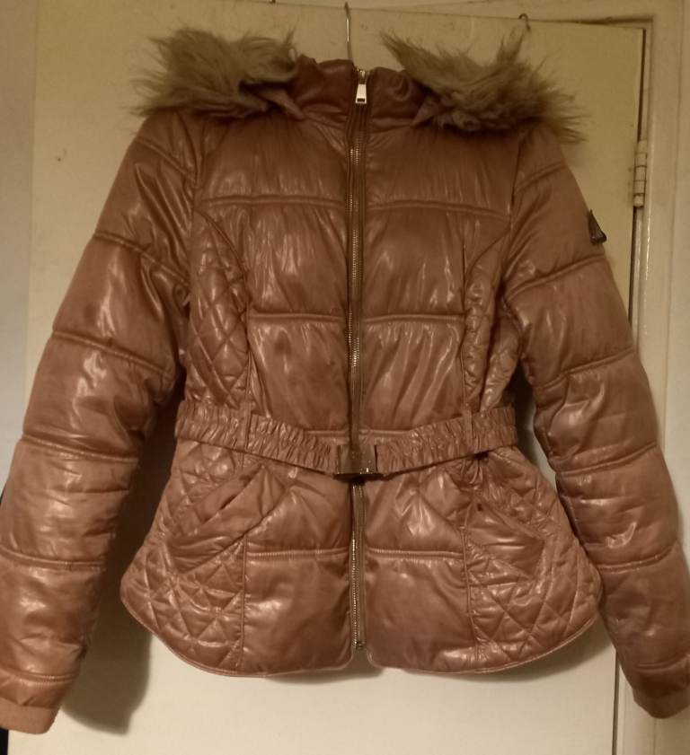 Pink River Island coat size 14