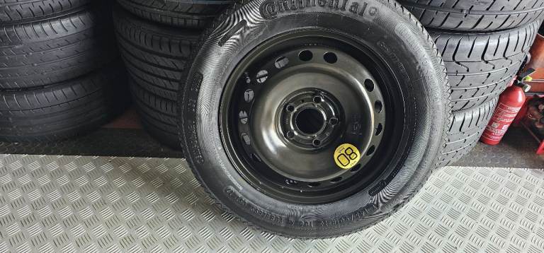 Nissan Qashqai 16 Space Saver Spare Wheel + tyre T145 90 16 Continenta