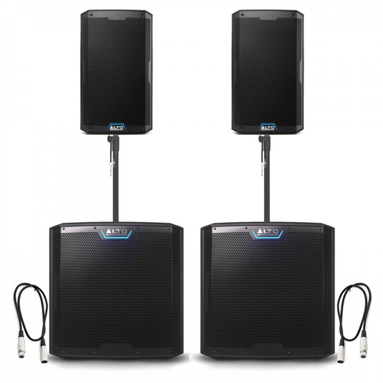 Alto Professional TS410 and TS12S PA Speaker Bundle Used Once & Boxed 9000 WATTS
