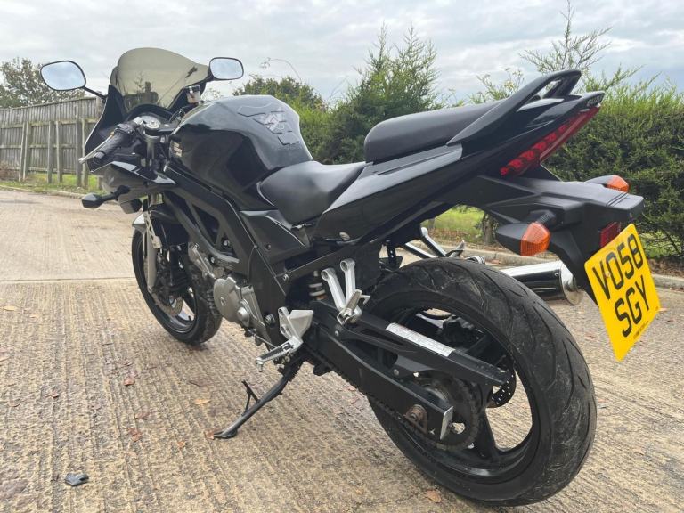 2008 58 SUZUKI SV650S K7 SV 650 21k MILES BLACK SPORTS TOURER CLEAN SV650