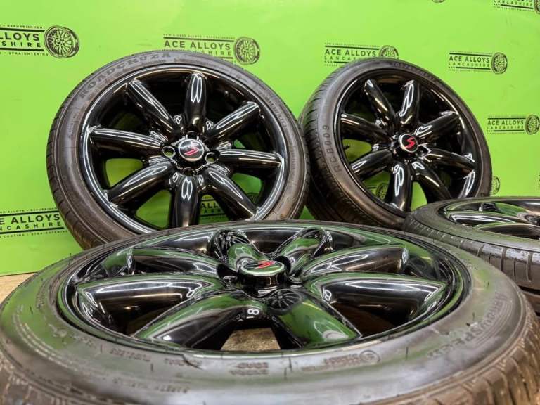 REFURBISHED GENUINE MINI COOPER S R53 R56 17” 4x100 ALLOY WHEELS + TYRES