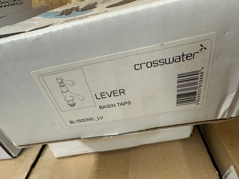 Crosswater Lever Basin Taps Chrome