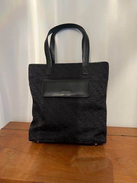 Pierre Balmain Vintage Black Monogrammed Tote Bag - Brand New Without Tags