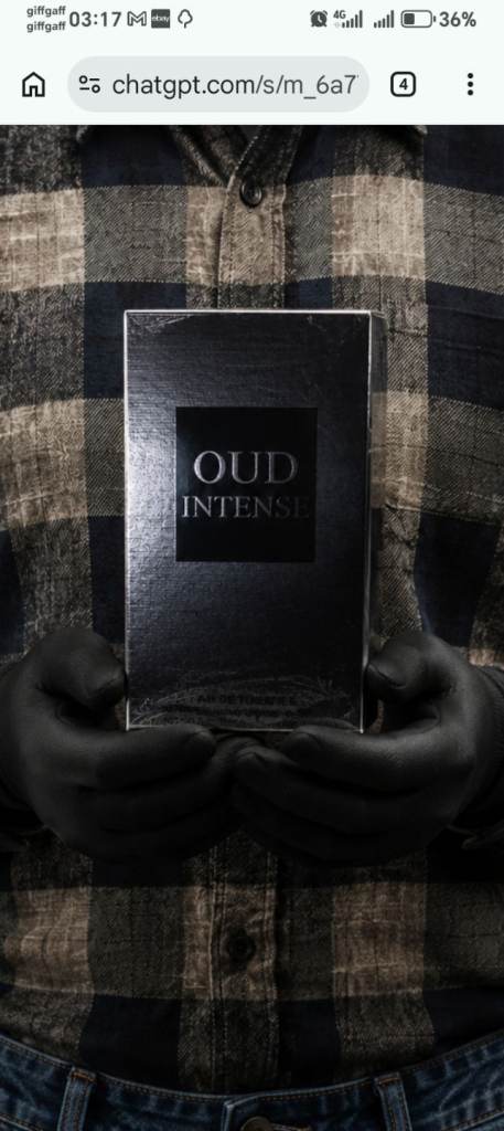 Perfume for man Oud Intense Fragrance - Brand New, Sealed Box