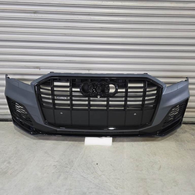 Complete Front Bumper for Audi Q7 SQ7 S Line 2020-2024 BLACK EDITION