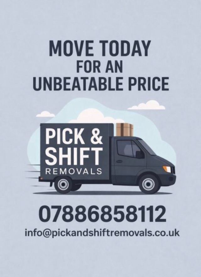 Pick & Shift Removals | House Removals | Waste Clearance | From £50/hr