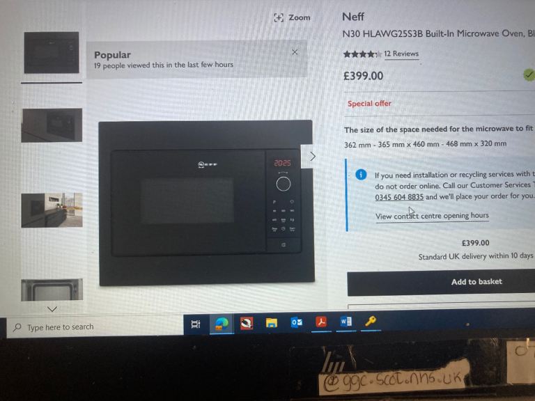 NEFF Microwave integrated 500mm