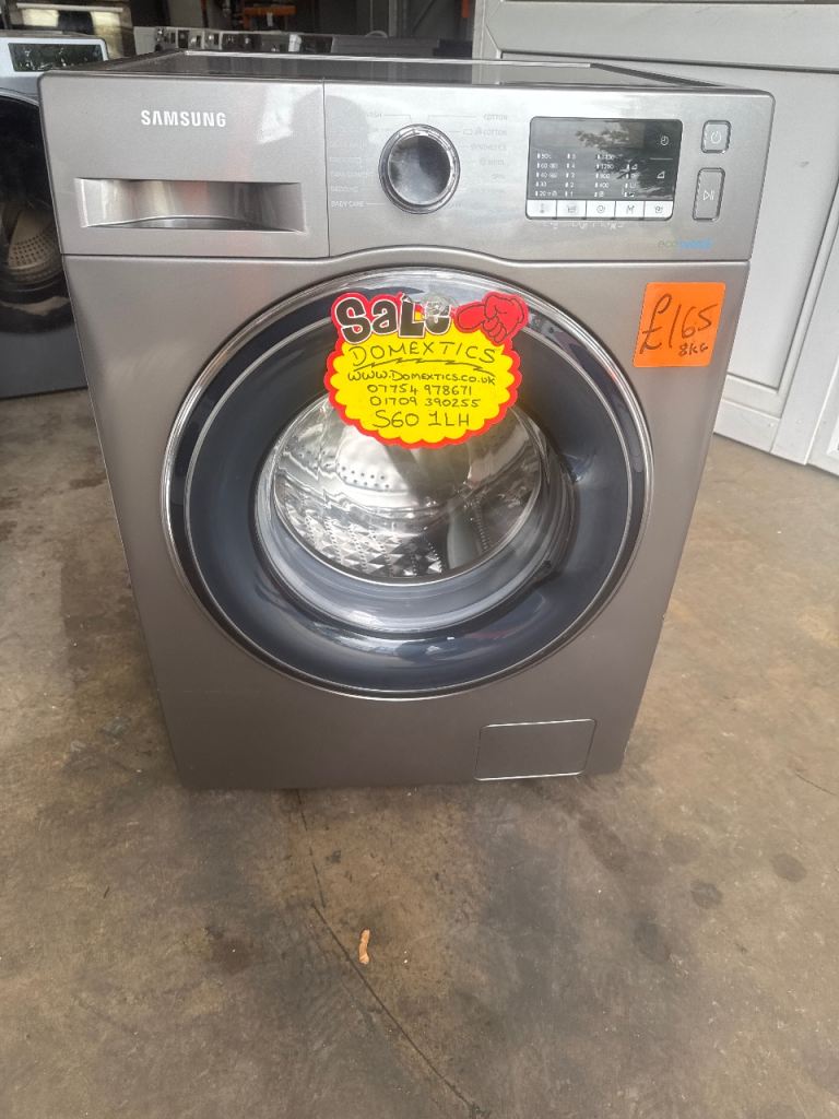Samsung Washing Machine – Silver, Good Condition