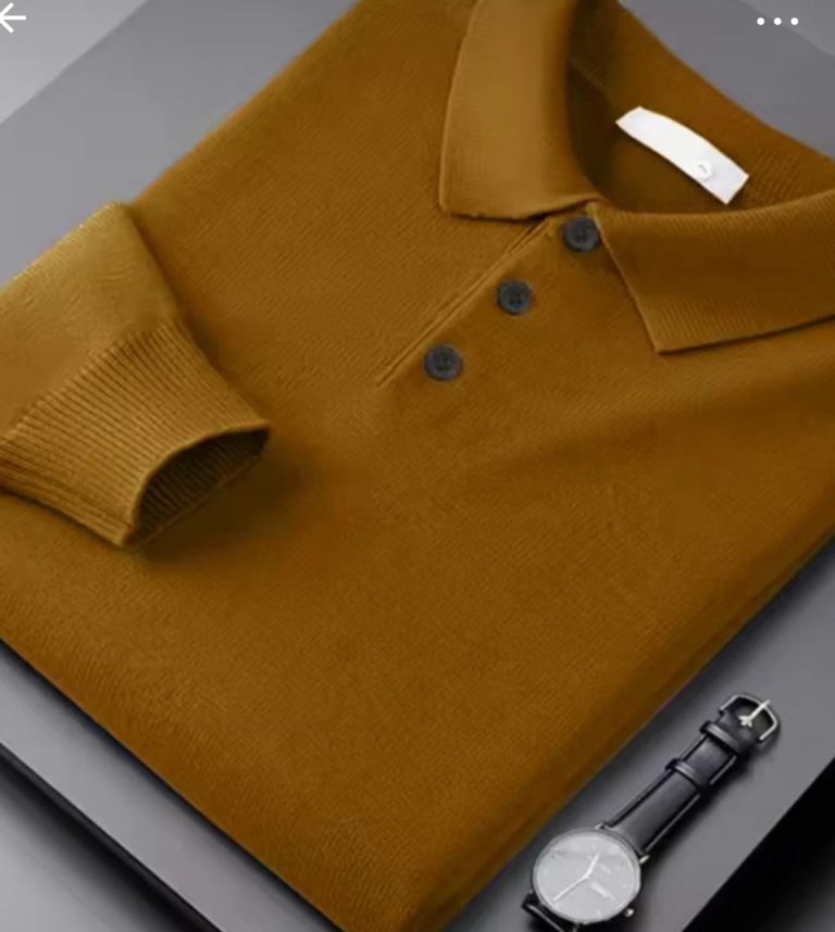 Men polo long sleeve