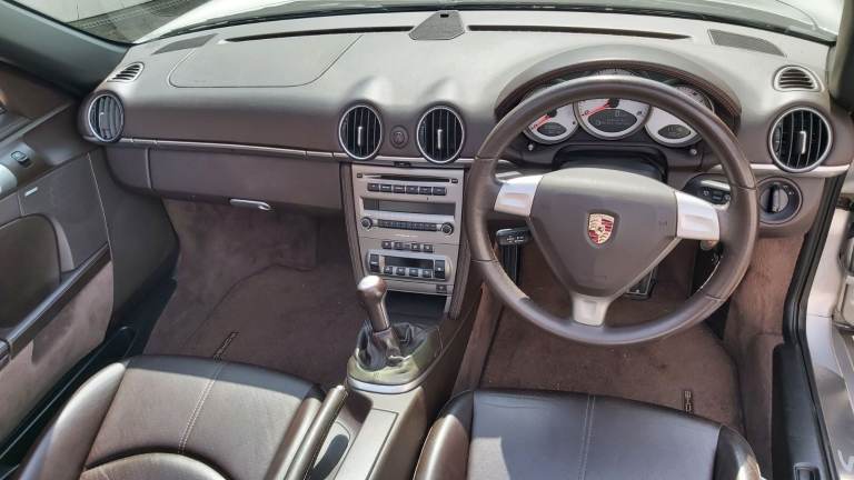 Porsche 987 Boxster 3.4S 6 speed. Arctic Silver Metallic with superb Porsche Service History