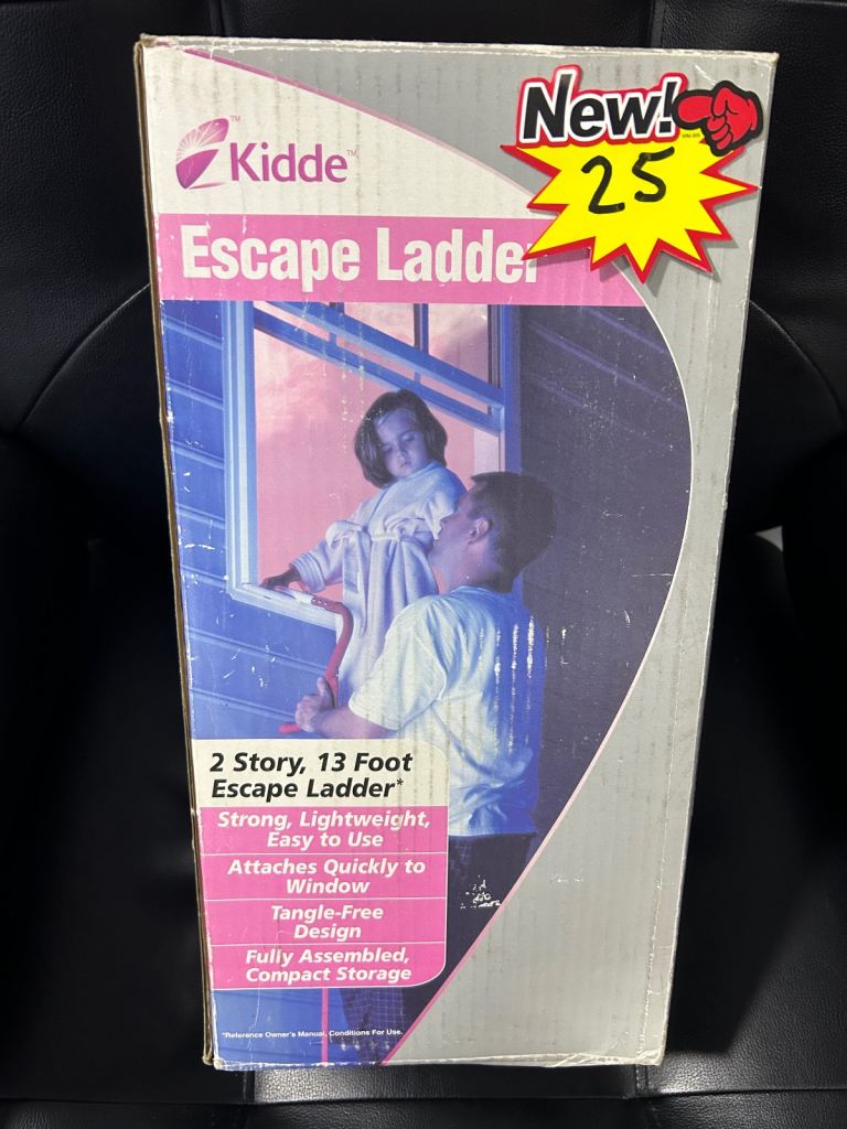 image for KIDDE 2 STORY ESCAPE LADDER (NEVER BEEN USED) 