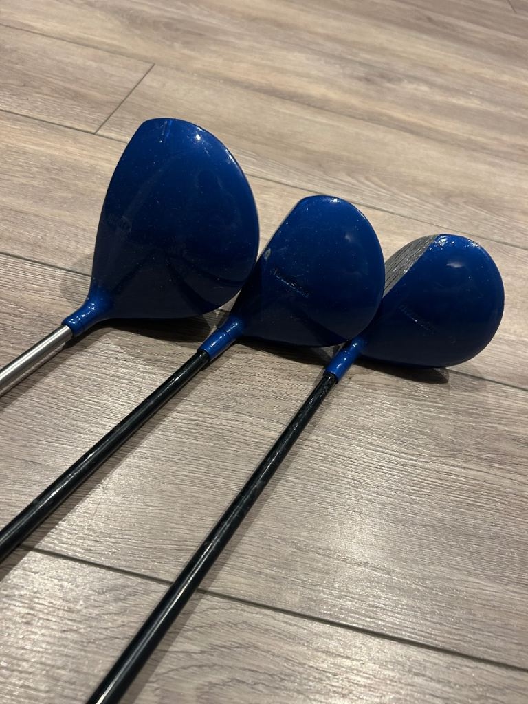 Golf clubs driver, 3 wood and 5 wood 