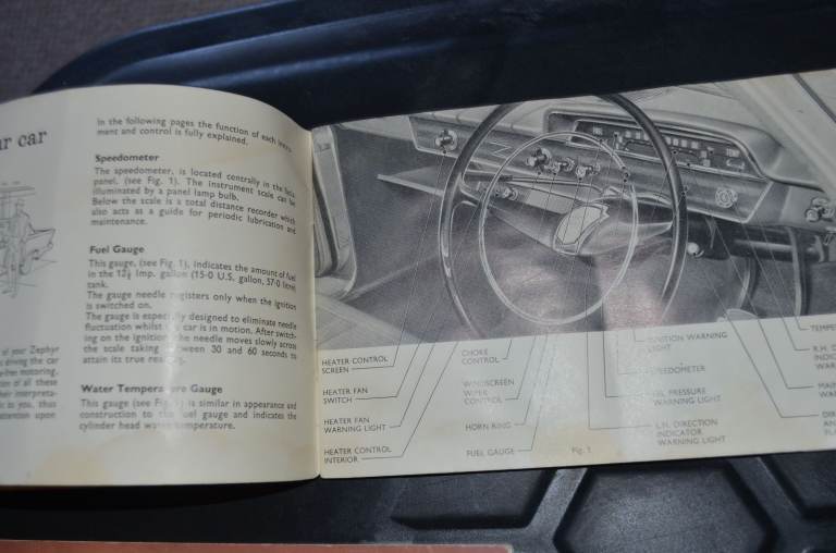 FORD ZEPHYR 4 & 6 Car Owner’s Handbook May 1965
