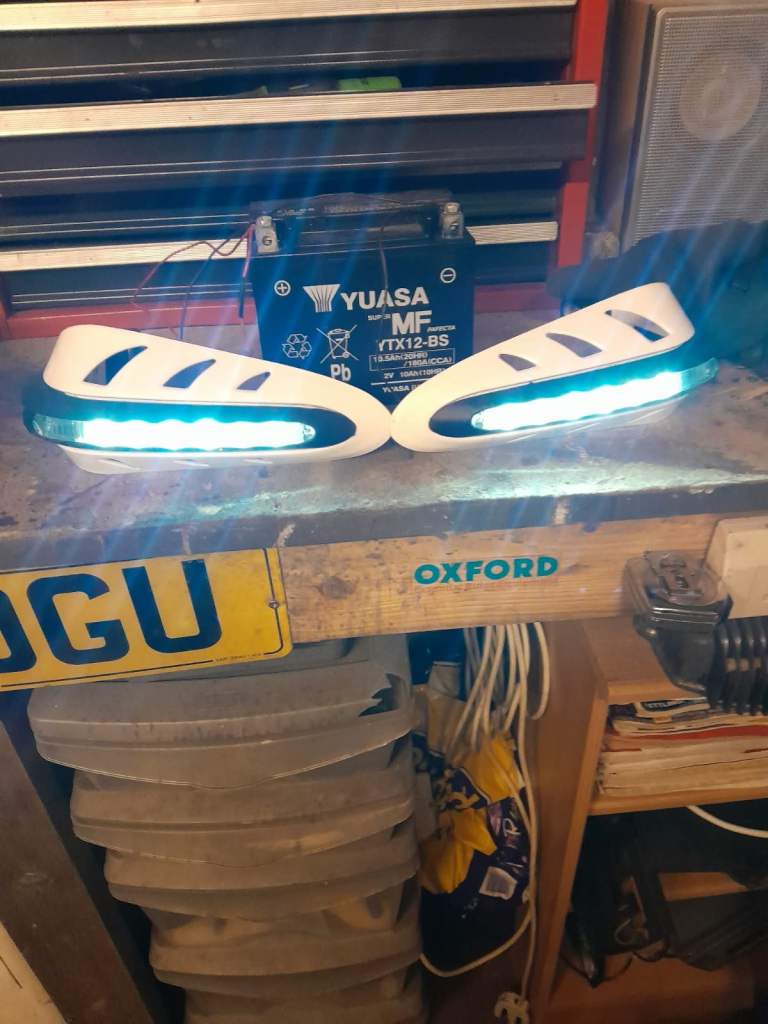Motorcycle LED handguards