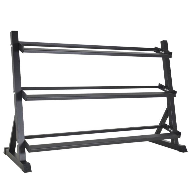 image for *SALE* Athlete Series - 3 Tier (Extra Long) 12 Pair Dumbbell Rack - Weights Gym